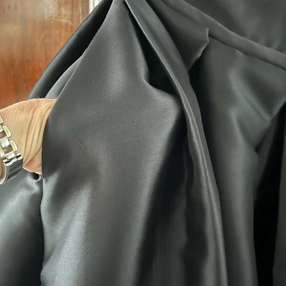 Terani Couture Black and Gold Pleated Tiered Dress - Picture 12 of 16